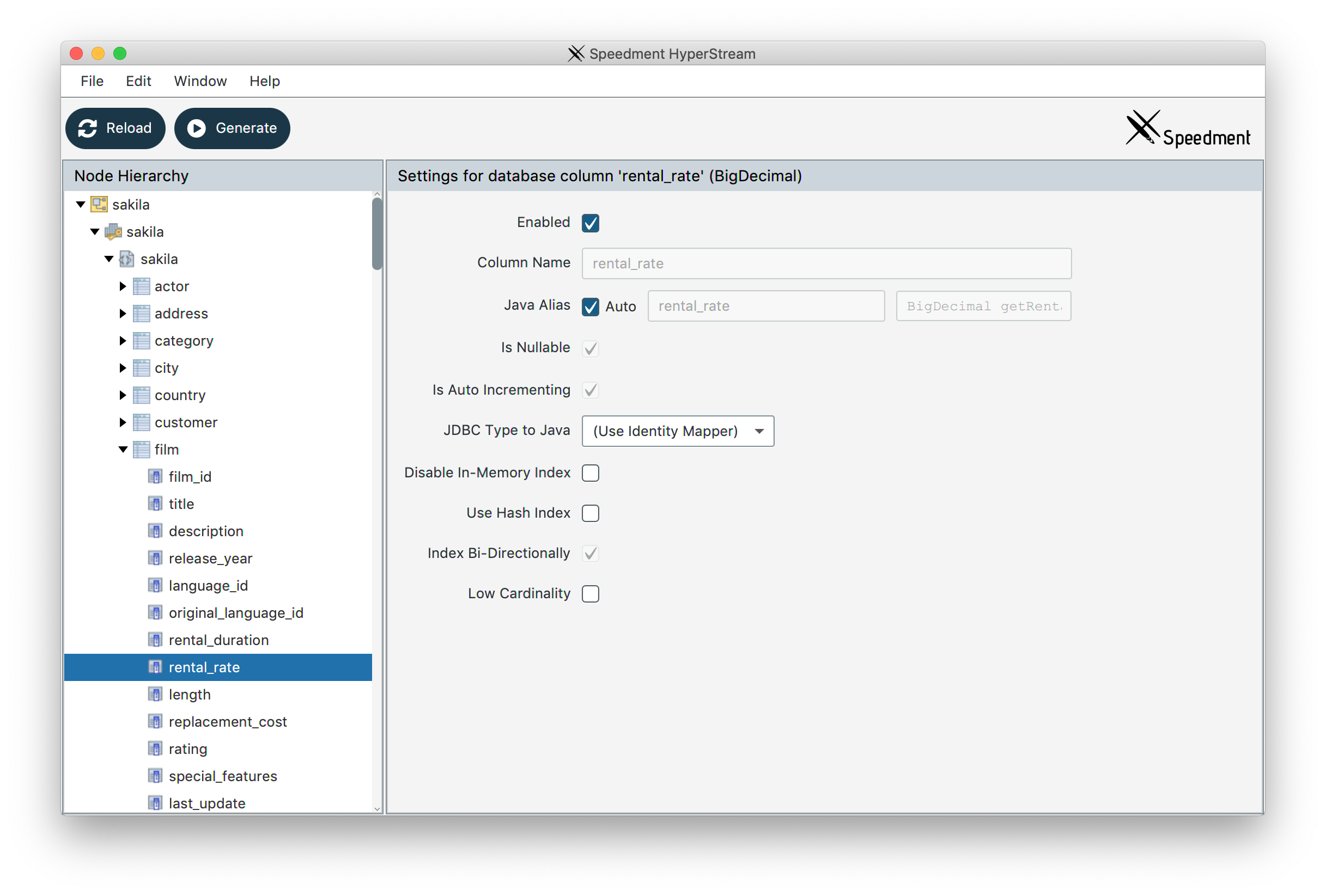 The Speedment Tool - Configuration and Code Generation